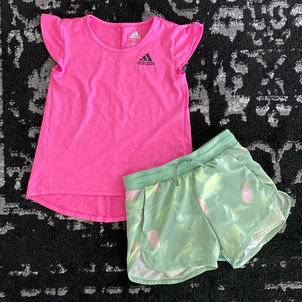 Girls Adidas Hi-Lo Sport Top